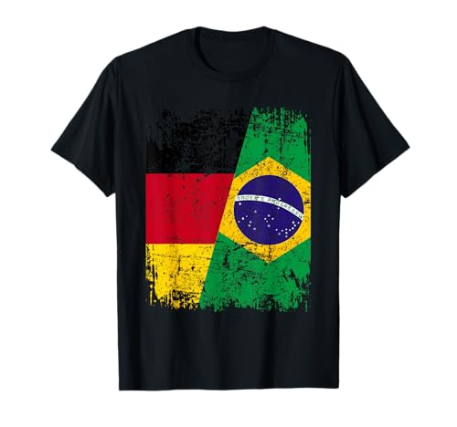 BRASILIEN DEUTSCHLAND Flagge | Damen Herren Kinder Brasilien T-Shirt BRASILIEN DEUTSCHLAND Flagge | Damen Herren Kinder Brasilien T-Shirt von Brazil Family Shop