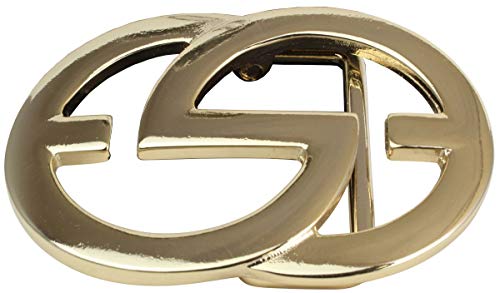 Brazil Lederwaren Gürtelschnalle Emil 4,0 cm | Buckle Wechselschließe Gürtelschließe 40mm Massiv | Wechselgürtel bis 4cm | Gold Glänzend von Brazil Lederwaren