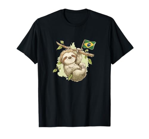 Cooles brasilianisches Faultier Kostüm für Jungen und Mädchen T-Shirt Cooles brasilianisches Faultier Kostüm für Jungen und Mädchen T-Shirt von Brazil Sloth Outfit