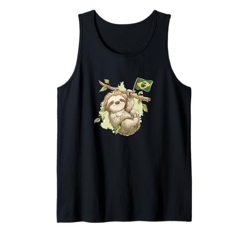 Cooles brasilianisches Faultier Kostüm für Jungen und Mädchen Tank Top Cooles brasilianisches Faultier Kostüm für Jungen und Mädchen Tank Top von Brazil Sloth Outfit