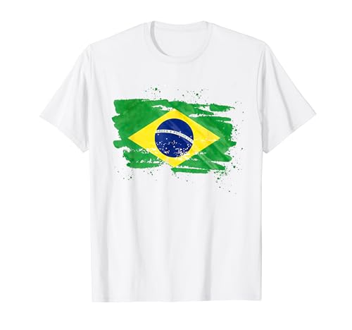 Brasilien Flagge T-Shirt, Brasilien T-Shirt, Brasilien Shirt für Damen T-Shirt von Brazil tshirt, vintage Brazil, Brazil shirt girls