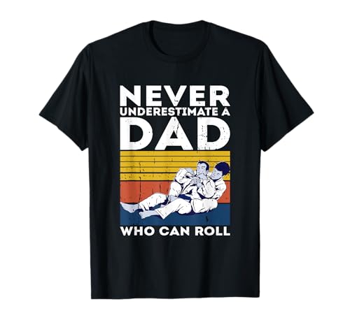 Herren Retro Jiu-Jitsu Dad BJJ Herren Vater Vintage T-Shirt Herren Retro Jiu-Jitsu Dad BJJ Herren Vater Vintage T-Shirt von Brazilian Jiu Jitsu Gifts For Men