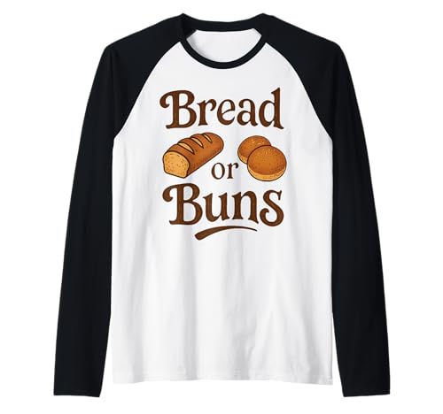 Herren Humor Bäckerei mit Brot und Brötchen Raglan von Bread Bakery Humor