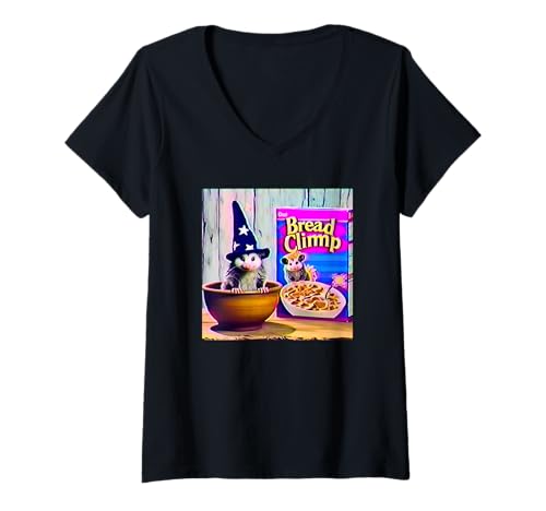 Damen Bread Climp Meme T-Shirt mit V-Ausschnitt Damen Bread Climp Meme T-Shirt mit V-Ausschnitt von Bread Climp memes