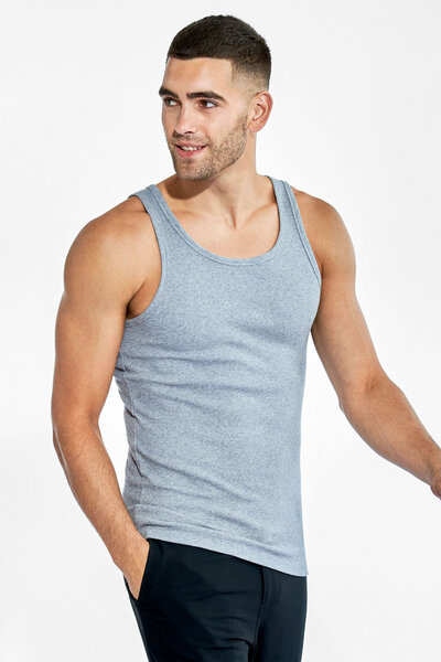 Bread & Boxers 2-Pack Tanktops RIBBED aus Bio-Baumwolle von Bread & Boxers