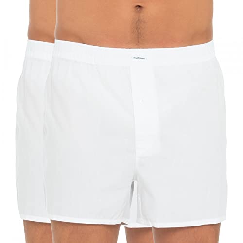 Bread & Boxers 2-er Set Boxershorts Weiß Größe L von Bread & Boxers