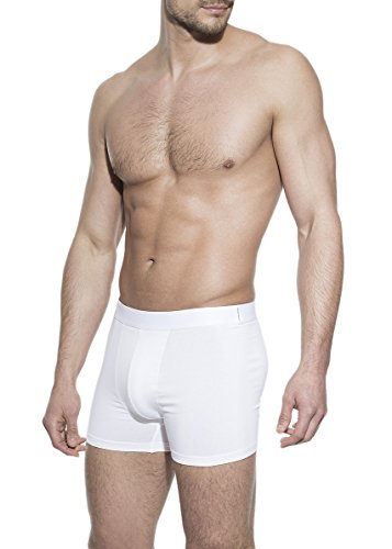 Bread & Boxers - Organic Cotton - 3er Pack - Shorts aus Bio-Baumwolle - White, Größe L, Farbe White von Bread & Boxers