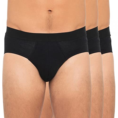 Bread & Boxers 3-er Set Slips Schwarz Größe M von Bread & Boxers