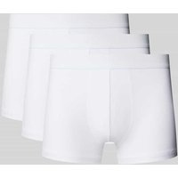 Bread & Boxers Trunks mit elastischem Bund im 3er-Pack in Weiss, Größe L von Bread & Boxers