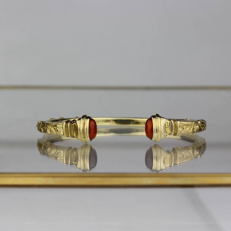 Alma Karneol Armspange - Aus Massiver Bronze Oder Massivem Sterlingsilber von BreakAstone