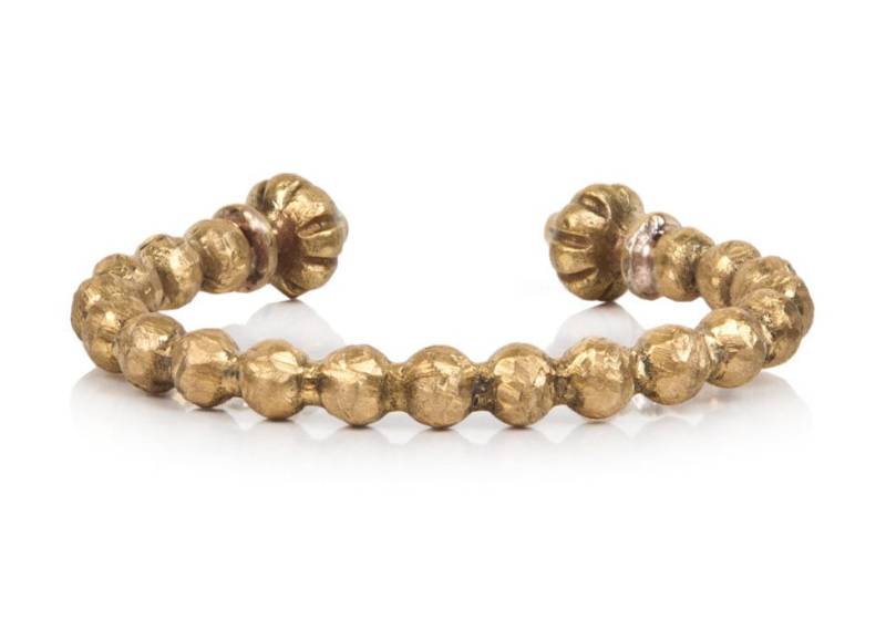 Das Hera Handgeschnitzte Bronze Manschette Armband Antique Boho Style von BreakAstone