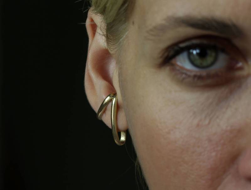 Vendra Ear Cuff in Massiv Bronze - Silber Ohrstecker von BreakAstone
