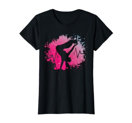 Herzschlag Breakdance Tanzen Breakdancing B-Girl Mädchen T-Shirt von Breakdance Kleidung B-Girl Breaking Mädchen Frauen