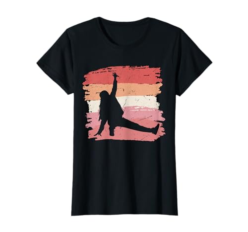 Retro B-Girl Breakdance Tanzen Musik Breakdancing Mädchen T-Shirt von Breakdance Kleidung B-Girl Breaking Mädchen Frauen