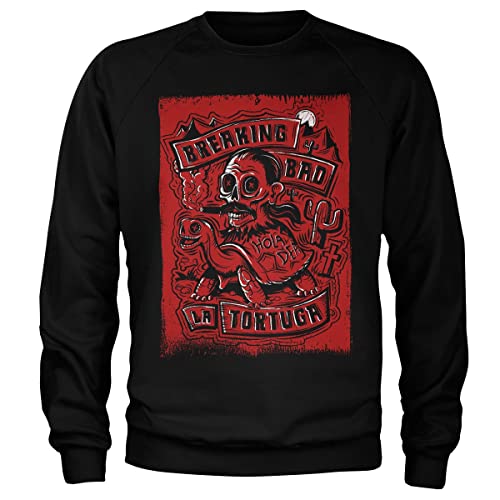 Breaking Bad Offizielles Lizenzprodukt La Tortuga - Hola Death Sweatshirt (Schwarz), XX-Large von Breaking Bad