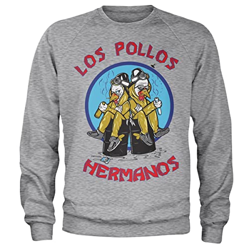 Breaking Bad Offizielles Lizenzprodukt Walter & Jesse Hermanos Sweatshirt (Heather Grau), Large von Breaking Bad