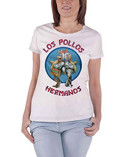 Offiziell Lizenziert Fanartikel Los Pollos Hermanos Girly T - Shirt - Weiß, S von Breaking Bad