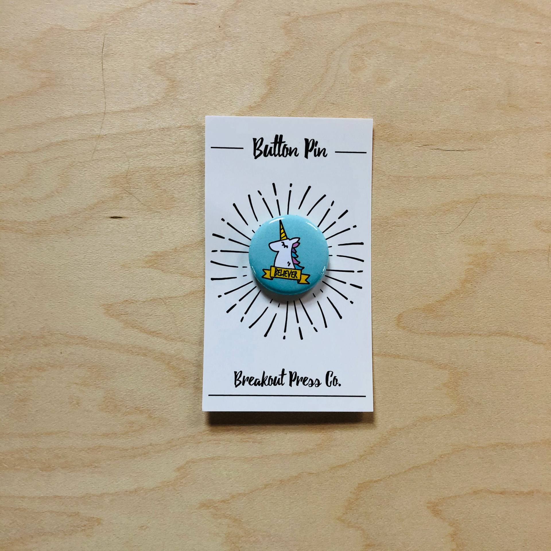 Einhorn Button Pin, Pinback Button, Believer Geschenk Für Kollegen, Sie, Ihn Einhorn Button Pin, Pinback Button, Believer Geschenk Für Kollegen, Sie, Ihn von BreakoutPressCo