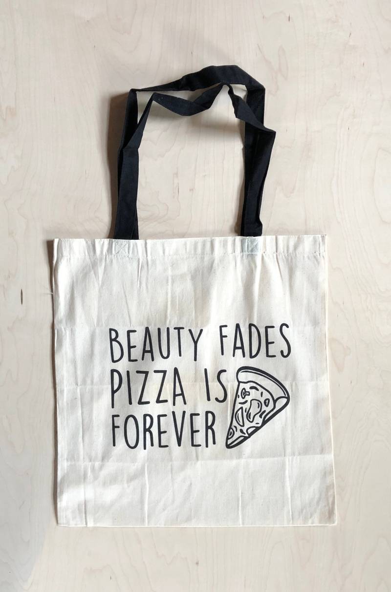 Lustige Einkaufstasche, Pizza Ist Für Immer, Geschenk-Tasche, Canvas-Tasche, Tote, Geschenk Feinschmecker, Sie Lustige Einkaufstasche, Pizza Ist Für Immer, Geschenk-Tasche, Canvas-Tasche, Tote, Geschenk Feinschmecker, Sie von BreakoutPressCo