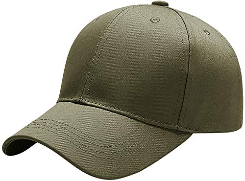 Breampot Baseball Cap Herren Damen Unisex Kappe Verstellbar Baseboard Baseballkappe Mütze Outdoor Baseballkappe (Olivgrün) von Breampot