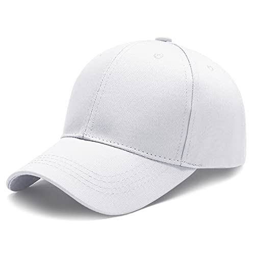 Breampot Baseball Cap Herren Damen Unisex Kappe Verstellbar Baseboard Baseballkappe Mütze Outdoor Baseballkappe (Weiß) von Breampot