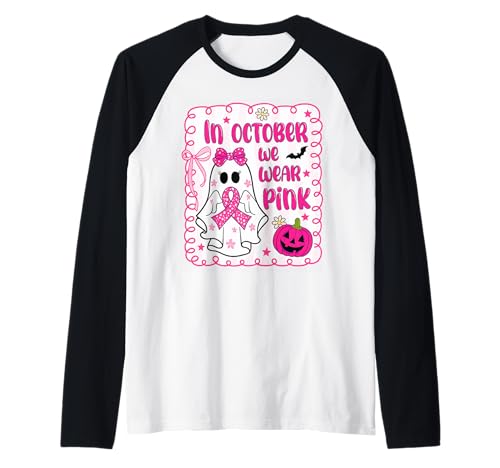 Brustkrebs Frauen Geist niedlich im Oktober tragen wir Schleife rosa Raglan Brustkrebs Frauen Geist niedlich im Oktober tragen wir Schleife rosa Raglan von Breast Cancer Awarenes for Men Women Girls Kids