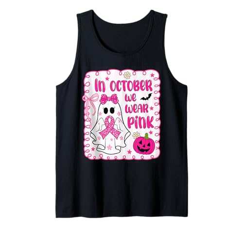 Brustkrebs Frauen Geist niedlich im Oktober tragen wir Schleife rosa Tank Top Brustkrebs Frauen Geist niedlich im Oktober tragen wir Schleife rosa Tank Top von Breast Cancer Awarenes for Men Women Girls Kids
