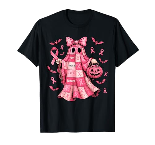 Brustkrebs süß für Frauen im Oktober tragen wir Piink Ghost T-Shirt Brustkrebs süß für Frauen im Oktober tragen wir Piink Ghost T-Shirt von Breast Cancer Awarenes for Men Women Girls Kids