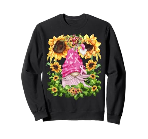 Funny Breast Cancer Sunflower for Women Cute Pink GNOME Sweatshirt Funny Breast Cancer Sunflower for Women Cute Pink GNOME Sweatshirt von Breast Cancer Awareness Gnomes For Women & Kids
