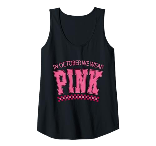 Damen Im Oktober tragen wir rosa Motivationspullover Tank Top Damen Im Oktober tragen wir rosa Motivationspullover Tank Top von Breast Cancer Awareness Ribbon Tee