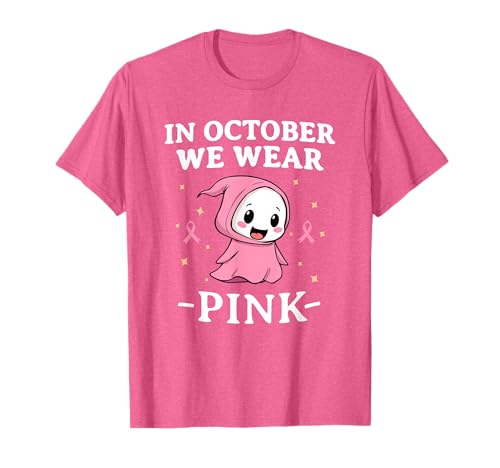 Brustkrebs-Bewusstseins-Shirts Frauen im Oktober tragen wir rosa T-Shirt Brustkrebs-Bewusstseins-Shirts Frauen im Oktober tragen wir rosa T-Shirt von Breast Cancer Awareness Shirt - Pink Ghost Ribbons