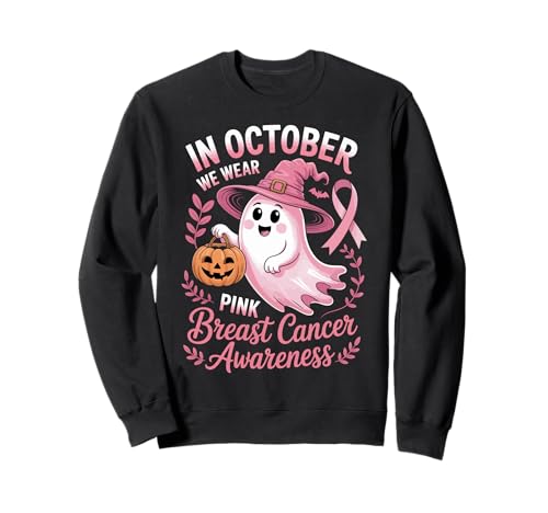 Brustkrebs Frauen Halloween im Oktober tragen wir rosa Sweatshirt von Breast Cancer Awareness for Women Men