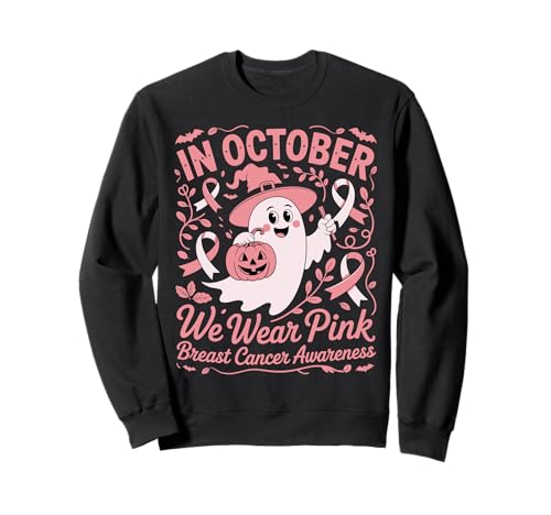 Brustkrebs Frauen Halloween im Oktober tragen wir rosa Sweatshirt von Breast Cancer Awareness for Women Men