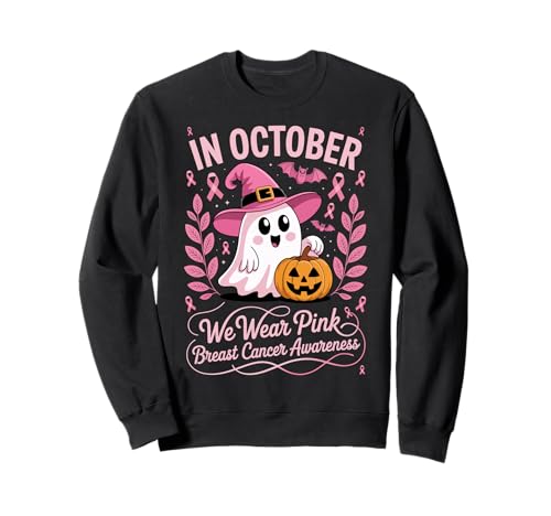 Brustkrebs Frauen Halloween im Oktober tragen wir rosa Sweatshirt von Breast Cancer Awareness for Women Men