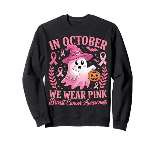 Brustkrebs Frauen Halloween im Oktober tragen wir rosa Sweatshirt von Breast Cancer Awareness for Women Men