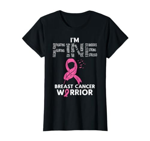 Ich bin fein Brustkrebs Rosa Frauen T-Shirt von Breast Cancer Shirts For Women Survivor Gifts