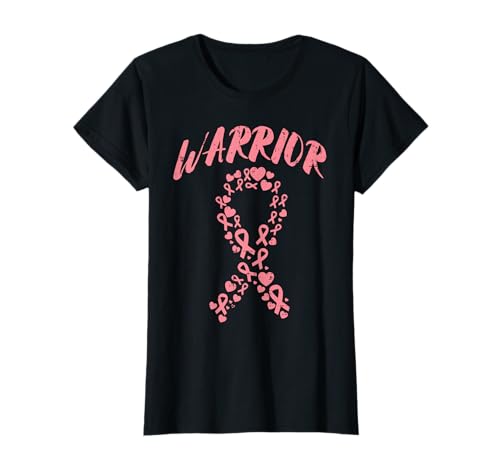Warrior Pink Ribbon Kampf Brustkrebs Bewusstsein Frauen T-Shirt von Breast Cancer Shirts For Women Survivor Gifts