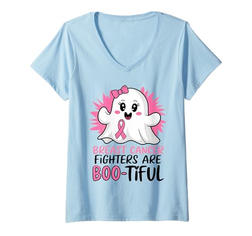 Damen Tragen Sie diesen Oktober Pink für Brustkrebsbewusstsein Frauen T-Shirt mit V-Ausschnitt Damen Tragen Sie diesen Oktober Pink für Brustkrebsbewusstsein Frauen T-Shirt mit V-Ausschnitt von Breast Cancer Survivor Pink Outfit for October