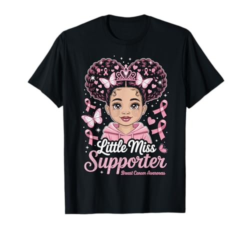 Kinder Brustkrebs-Unterstützer Pink Oktober Tochter Mädchen T-Shirt von Breast Cancer Tees NYC