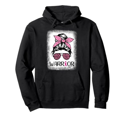 Warrior Brustkrebs Frauen Messy Bun Bleached Leopard Pullover Hoodie Warrior Brustkrebs Frauen Messy Bun Bleached Leopard Pullover Hoodie von Breast Cancer Women Tees Co.