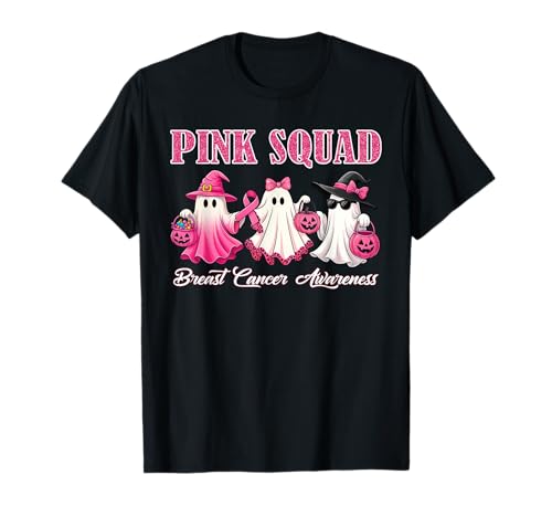 Pink Squad Brustkrebs-Bewusstsein Geister Kürbisband für Kinder T-Shirt Pink Squad Brustkrebs-Bewusstsein Geister Kürbisband für Kinder T-Shirt von Breast Cancer shirts