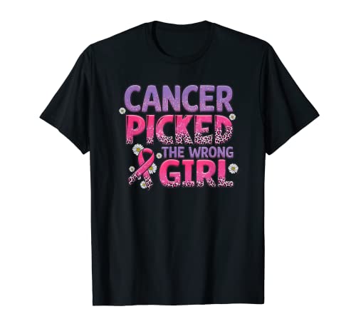 Brustkrebs-Schleifenband, Krebs auf falschem Mädchen T-Shirt Brustkrebs-Schleifenband, Krebs auf falschem Mädchen T-Shirt von Breast cancer Awareness