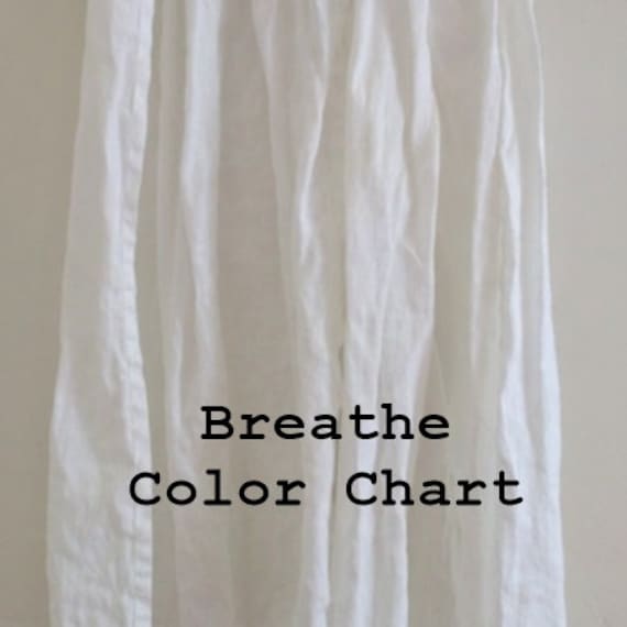 Breathe Clothing - Leinen Farbtabellen von BreatheAgainClothing