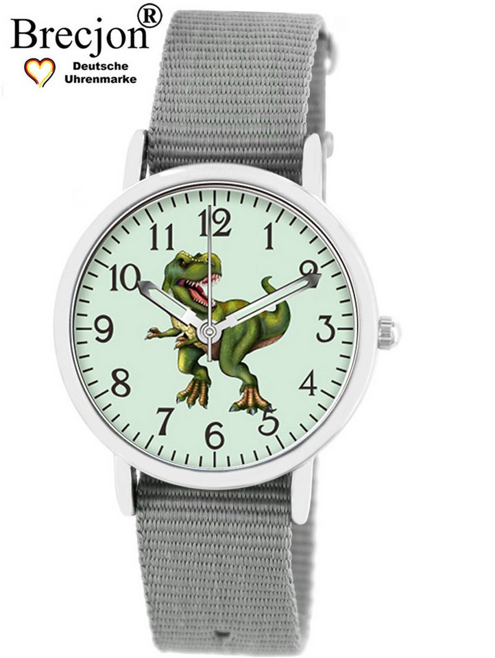 Brecjon Quarzuhr Kinder Armbanduhr Dino Glow Wechselarmband 5ATM, Mix und Match Design - kostenloser Versand von Brecjon