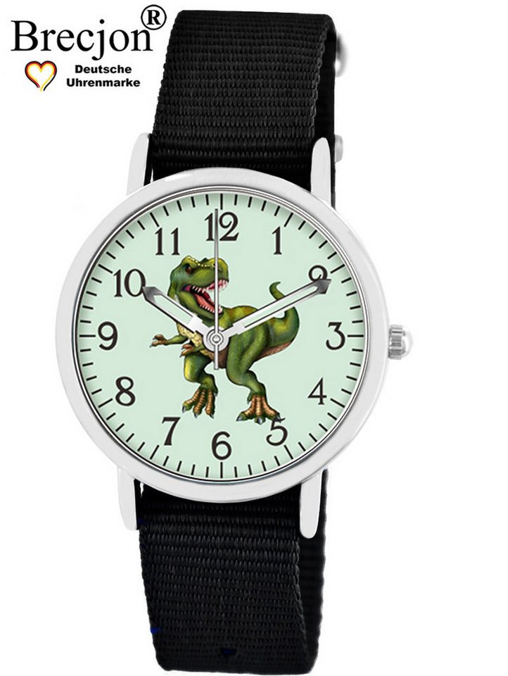 Brecjon Quarzuhr Kinder Armbanduhr Dino Glow Wechselarmband 5ATM, Mix und Match Design - kostenloser Versand von Brecjon