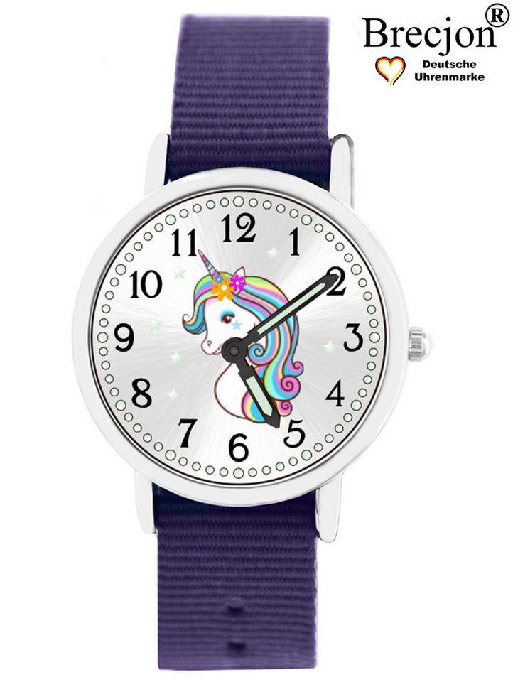 Brecjon Quarzuhr Kinder Armbanduhr Einhorn Leuchtsterne Wechselarmband 5ATM, Mix und Match Design - kostenloser Versand von Brecjon