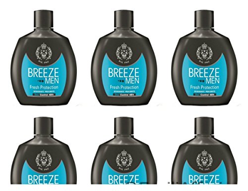 6 x Breeze Men Fresh Protection Lufterfrischer für Herren ohne Gas 48h von Breeze