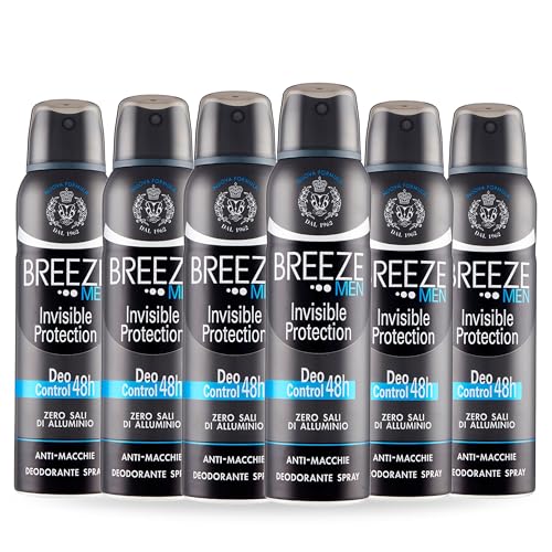 BREEZE | Breeze Men Deospray Invisible Protection, 6 x 150 ml von Breeze
