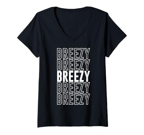 Damen Luftig T-Shirt mit V-Ausschnitt Damen Luftig T-Shirt mit V-Ausschnitt von Breezy Apparel