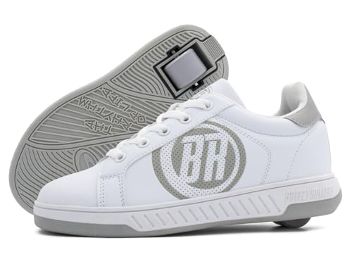 BREEZY ROLLERS Schuhe mit Rollen für Kinder I Rollschuhe-Sneaker Kids I Von Kinder Straßen-Schuhen zu Rollschuh in wenigen Sek. I Patentiertes Klick-System I Turnschuhe mit Rollen für Mädchen & Jungen von Breezy Rollers